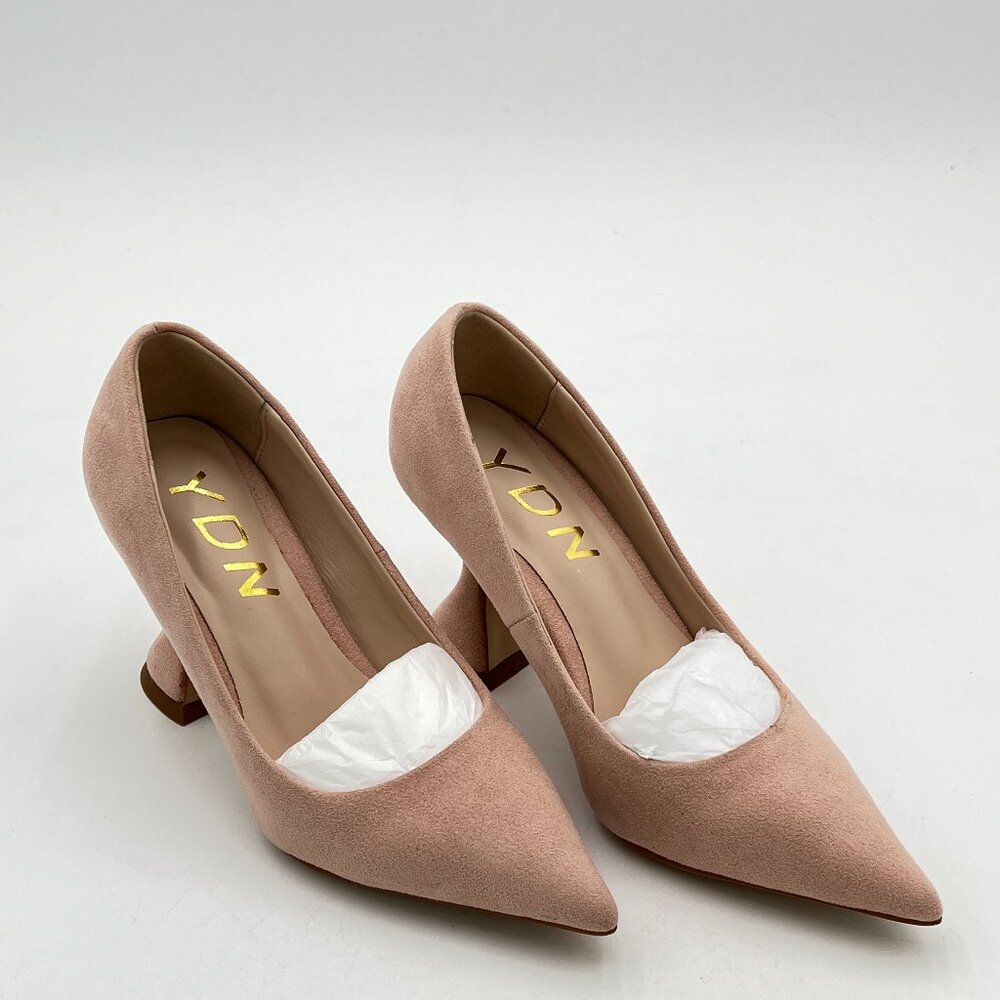 YDN Women Pointed Toe Slip on Pumps Special Kitten High Heel Shoe Party Prom Dre